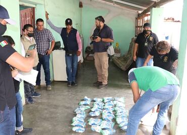 Catean y aseguran dos casas en Chiapas donde supuestamente entregaban despensas