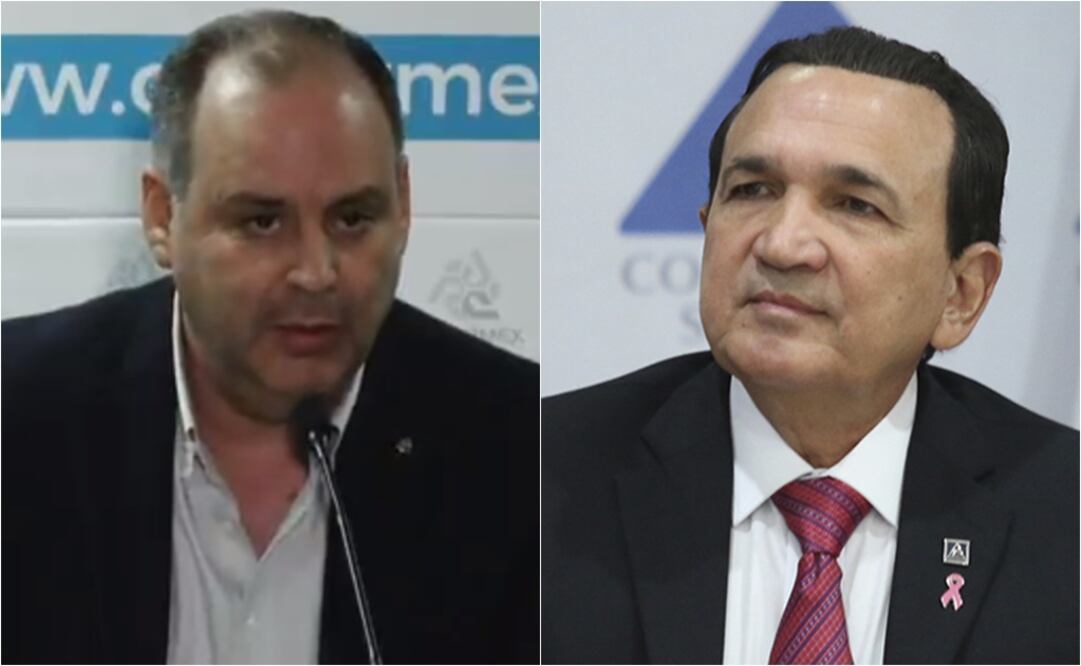 Gustavo de Hoyos Walther, presidente de Coparmex y José Manuel López Campos,presidente de la Concanaco. FOTOS: captura de pantalla y cortesía