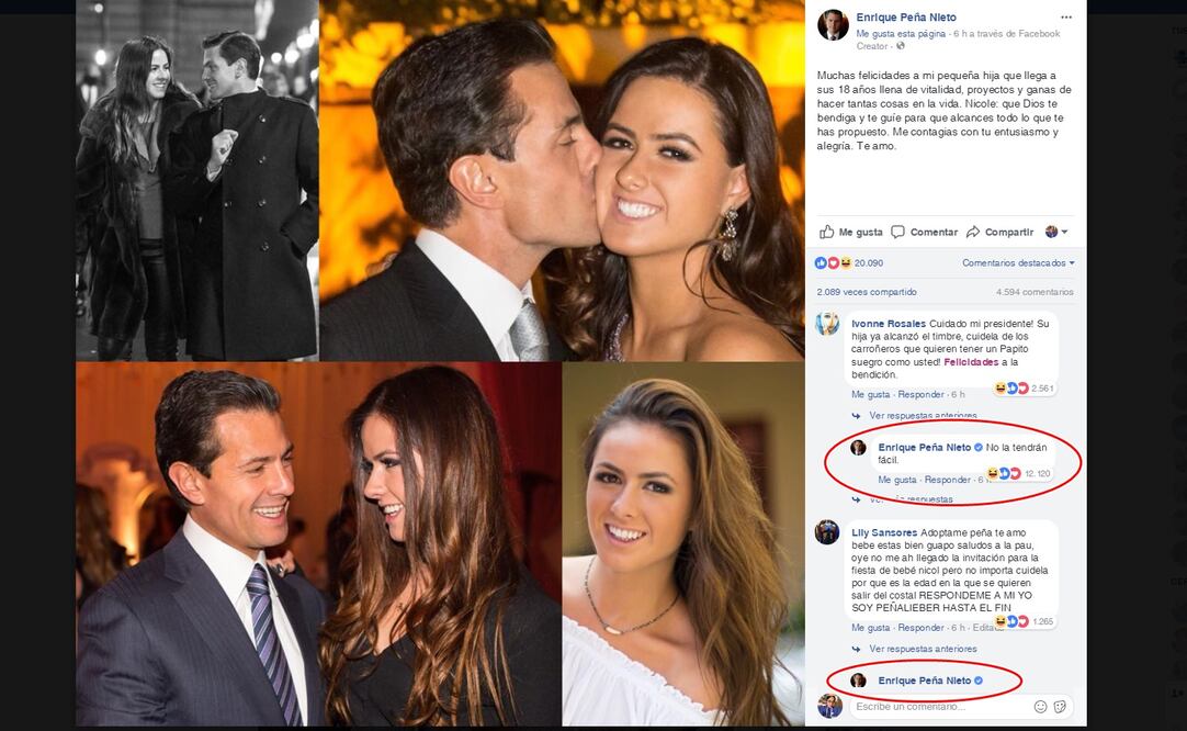 Tras la publicación, la fotografía fue comentada más de 5 mil veces y tuvo poco mas de 25 mil reacciones. (FOTO: Especial)