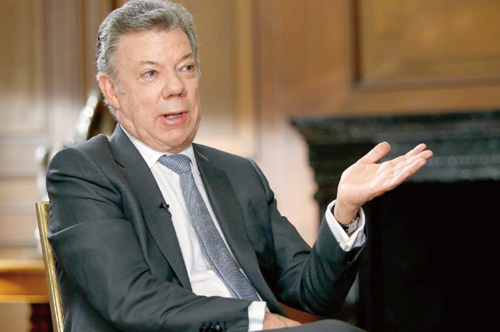 Compromiso. El presidente Santos busca eliminar 110 mil hectáreas de droga (FERNANDO VERGARA. AP)