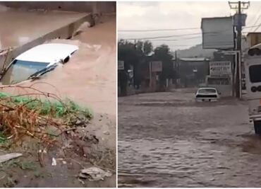Fuertes lluvias provocan inundaciones en Sonora