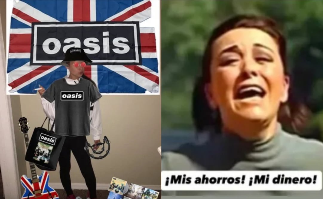 Los mejores memes que dejó el anuncio de la banda Oasis en México. Foto: Redes sociales
