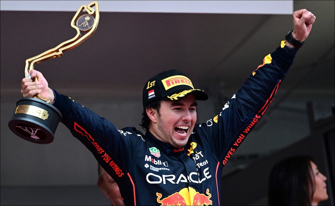 CHECO PÉREZ GANÓ EL GP DE MÓNACO - FOTO: AFP