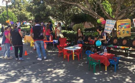 Estancias infantiles “se instalan” en plaza pública de SLP