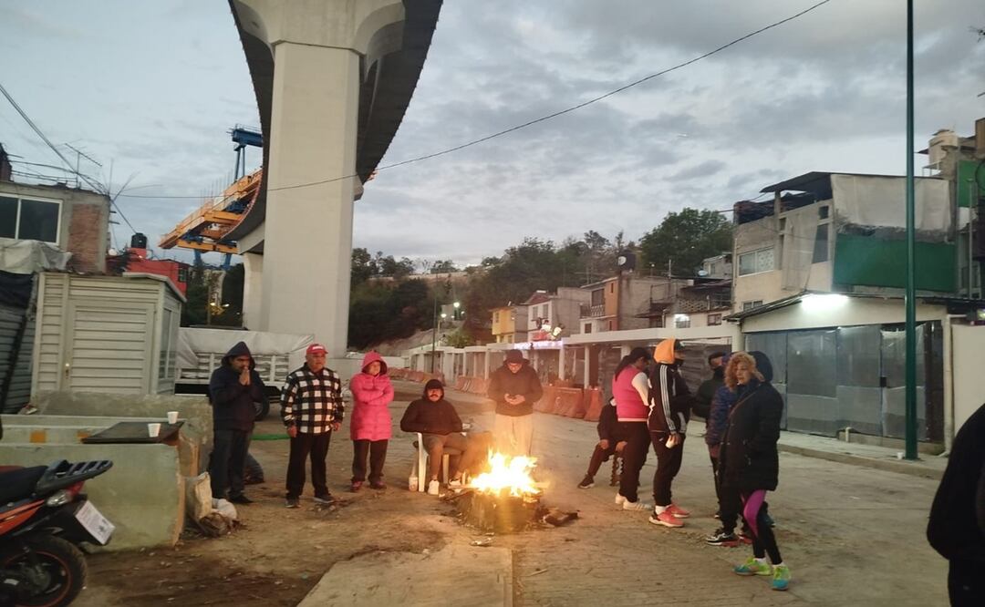 Protestas por afectaciones del Tren Interurbano México-Toluca. Foto: Especial