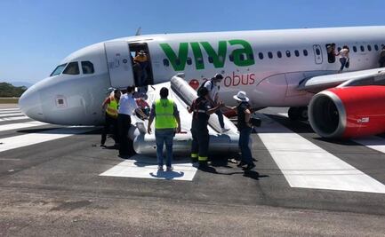 Así quedó el avión de Viva Aerobus que reportó una falla en Puerto Vallarta
