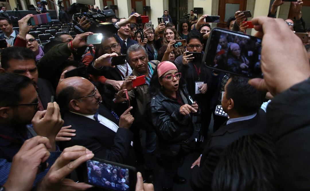Periodistas en la mañanera del presidente de México, Andrés Manuel López Obrador. Foto: Carlos Mejía/ EL UNIVERSAL
