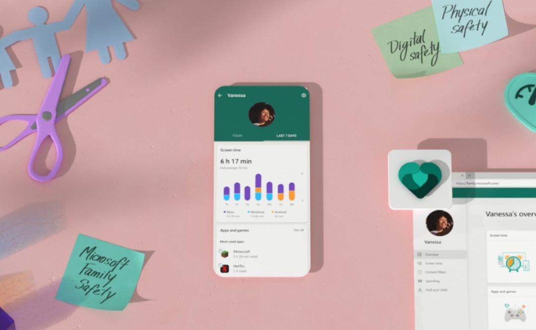 Microsoft Family Safety está disponible para iOS y Android.