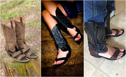 Botas-sandalias: la tendencia de horror