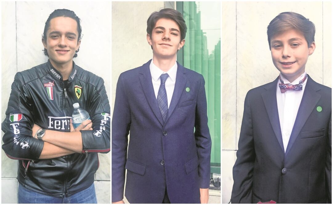 Francisco (izq) es nieto del ex mánager de Luismi; otros niños llegaron de Monterrey y Toluca. (FOTOS: HUMBERTO MONTOYA. EL UNIVERSAL)