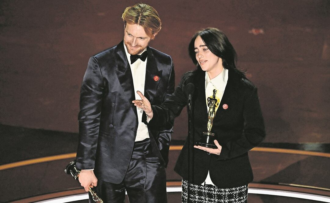 Finneas y Billie Eilish, Oscar a Canción original en Barbie. Foto: AFP y AP