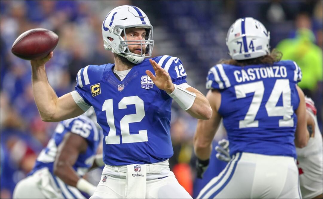 Andy Luck, mariscal de campo de los Colts. Foto: Agencias