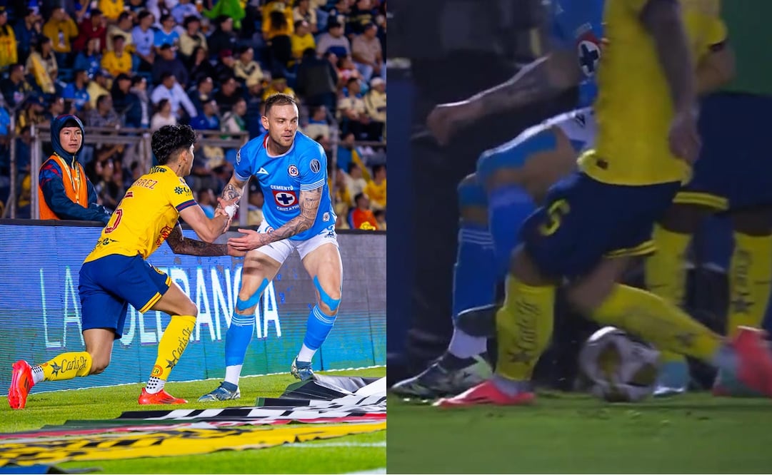 Así fue la entrada de Rodolfo Rotondi sobre Kevin Álvarez - Foto: Imago7/Especial