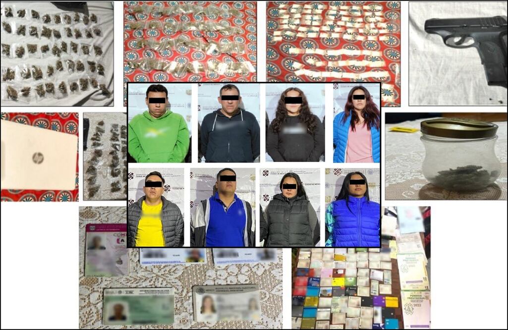 La detención se logró con 3 cateos en domicilios de la Miguel Hidalgo. FOTO: Especial/ EL UNIVERSAL/