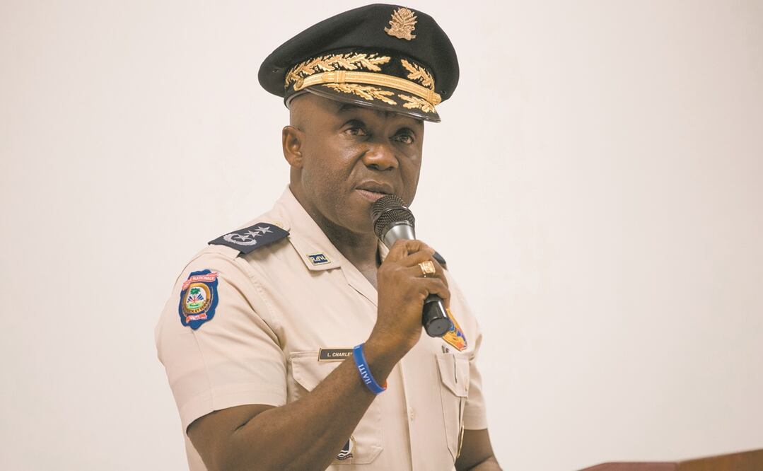 Léon Charles, director de la Policía Nacional de Haití. Foto: ORLANDO BARRÍA. EFE