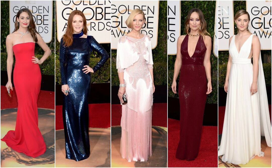De izquierda a derecha: Emmy Rossum, Julianne Moore, Cate Blanchett, Olivia Wilde, y Saoirse Ronan