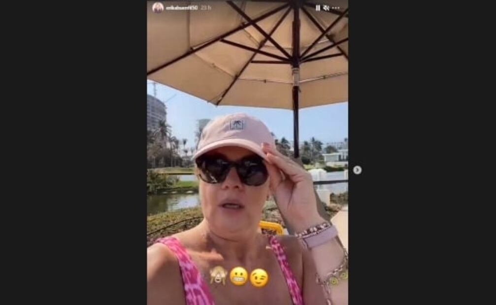 Érika Buenfil se ríe del video íntimo de Gabriel Soto