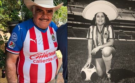 Vicente Fernández y Carmen Salinas, dos grandes seguidores de Chivas que fallecieron esta semana