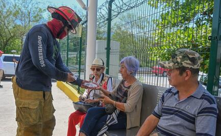 Ante ola de calor, implementan operativo de hidratación y atención médica en Bancos del Bienestar de Ciudad Victoria, Tamaulipas; se registran hasta 42 grados  