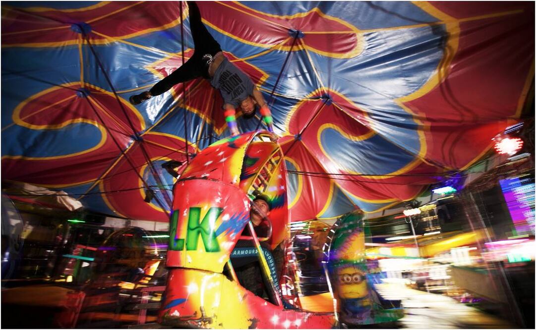 Juegos mecánicos en la CDMX. Foto: Germán Espinosa/ EL UNIVERSAL