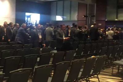 Sismo interrumpe participación de Margarita Zavala en evento de COPARMEX