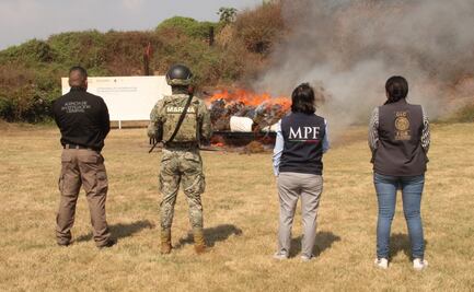 Elementos de la Marina y FGR aseguran 959 kilogramos de marihuana en Michoacán