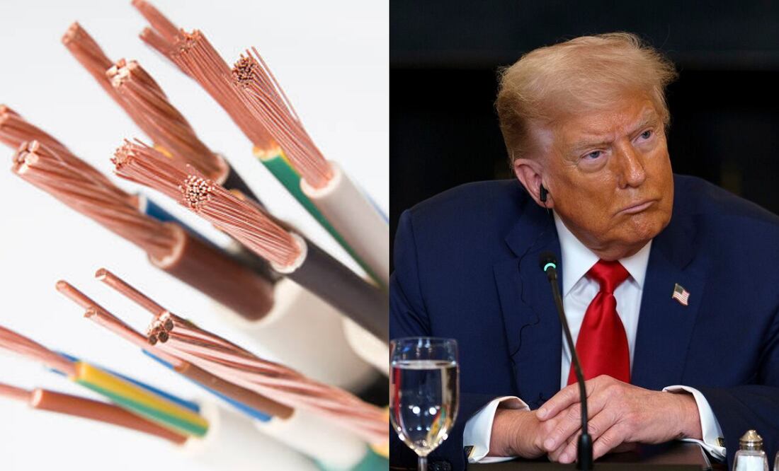 Aranceles al cobre por parte de Estados Unidos. (09/07/25) Foto: iStock y EEFE