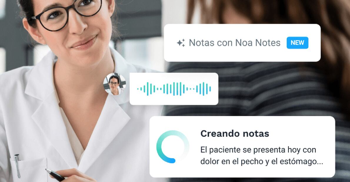 Foto: cortesía Doctolaria. Consulta médica eficiente y precisa con IA: descubre Noa Note.