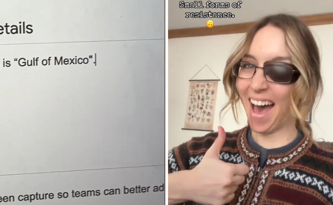 Una estadounidense cuestiona el cambio de nombre del Golfo de México en Google Maps y se vuelve sensación en redes
Foto: Captura de pantalla en TikTok