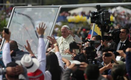 Papa recorre el parque Bicentenario de Quito