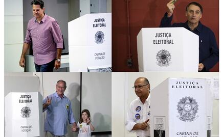 Candidatos a la presidencia de Brasil acuden a las urnas