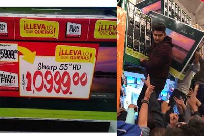 Walmart Toreo remata televisiones; colocan mal una coma en el precio