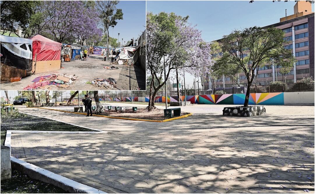 En un recorrido, EL UNIVERSAL constató que ya se pintaron las bardas perimetrales y se realizó limpieza en el lugar. Así mismo se plantaron arbustos en las jardineras. Fotos: Berenice Fregoso / EL UNIVERSAL