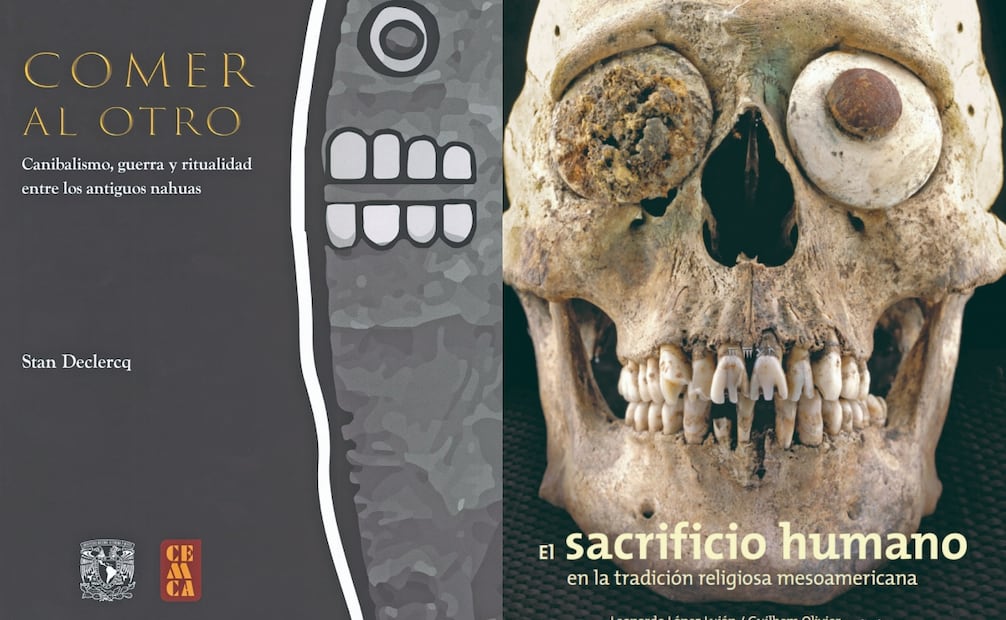 5 libros CONTRA LA DESINFORMACIÓN 

El sacrificio humano en la tradición religiosa mesoamericana, de Leonardo López Luján (INAH/UNAM).
Sacrificio humano y tratamientos postsacrificiales en el Templo Mayor de Tenochtitlan, de Ximena Chávez (INAH).
 Comer al otro, de Stan De-clercq (CEMCA | ENES Morelia-UNAM).
Guerra, sacrificio y antropofagia en Mesoamérica, coordinado por Gabriela Rivera Acosta (UNAM). 
Evidencias de sacrificio humano y canibalismo en restos óseos. El caso del Entierro 14 de Tlatelolco, de Carmen María Pijoan Aguadé (INAH). Fotos: Especiales