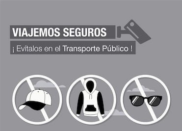 Pedirán a pasajeros quitarse gorras y lentes en transporte público