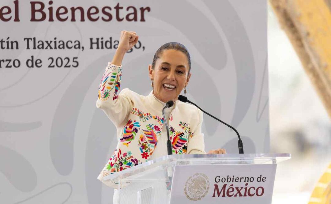 La presidenta Claudia Sheinbaum Pardo encabeza el Arranque de Obras del Programa de Vivienda para el Bienestar, en San Aguistín Tlaxiaca, Hidalgo. 23/03/2025. Foto Hugo Salvador / EL UNIVERSAL