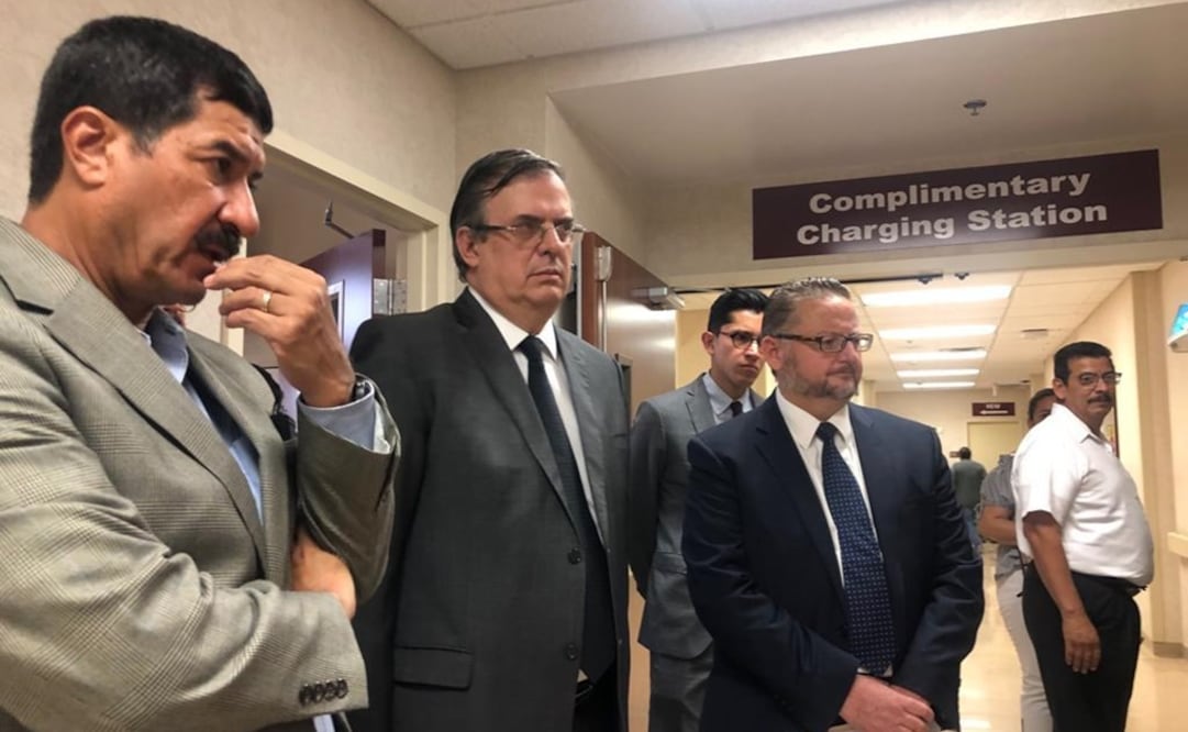 El Canciller, Marcelo Ebrard y el gobernador de Chihuahua, Javier Corral / Especial