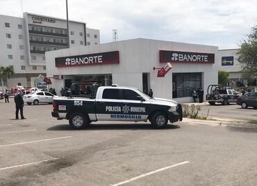 Intento de asalto bancario termina con toma de rehenes en Hermosillo