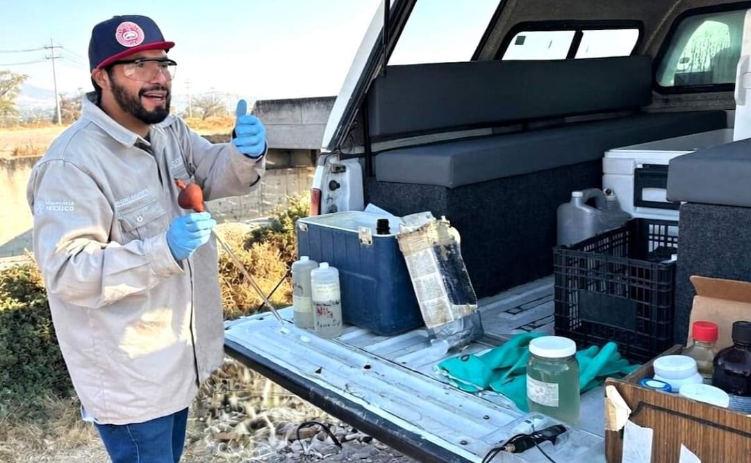 Conagua revisa canal de riego en Teoloyucan tras muerte de cinco personas (18/01/2026). Foto: Especial