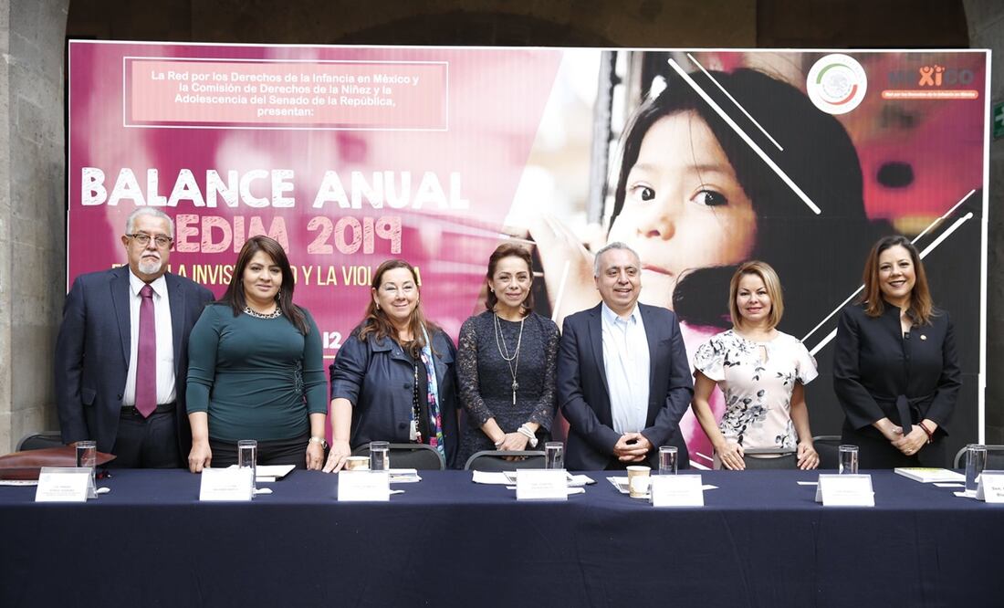 Presentación del El Balance Anual 2019 de la Red por los Derechos de la Infancia en México (Redim) “Entre la visibilidad y la violencia” / Tomada de Twitter @JosefinaVM