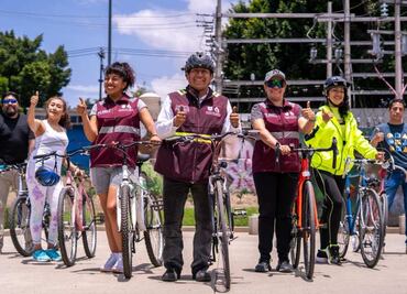 Pilares inaugura 8 biciescuelas; están ubicadas sobre Calzada de Tlalpan donde se construye la Ciclovía "La Gran Tenochtitlan"