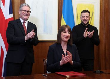 Reino Unido firma un préstamo a Ucrania por 3 mil 150 millones de euros; es financiado con activos rusos