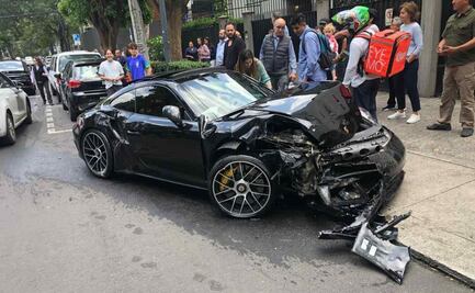 Camioneta choca contra auto de alta gama en Polanco; circulaba a exceso de velocidad 