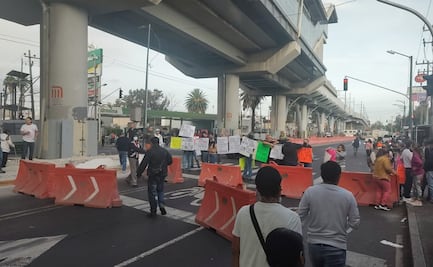 Comerciantes cierran avenida Tláhuac; exigen apoyos económicos por obras de la L12