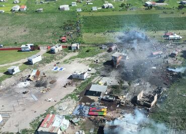 Video. Captan momento de la explosión de un polvorín en Tultepec
