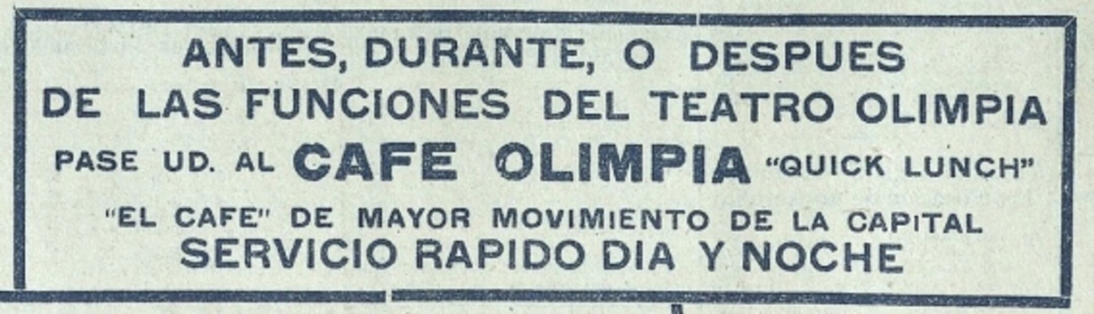 Los quick lunch, donde las tertulias eran con hot cakes