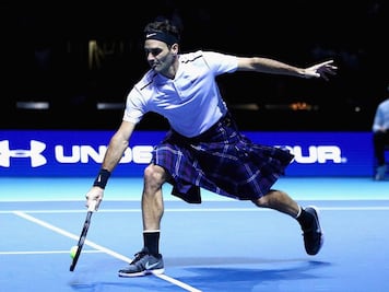 Roger Federer enfrentó a Murray en falda 