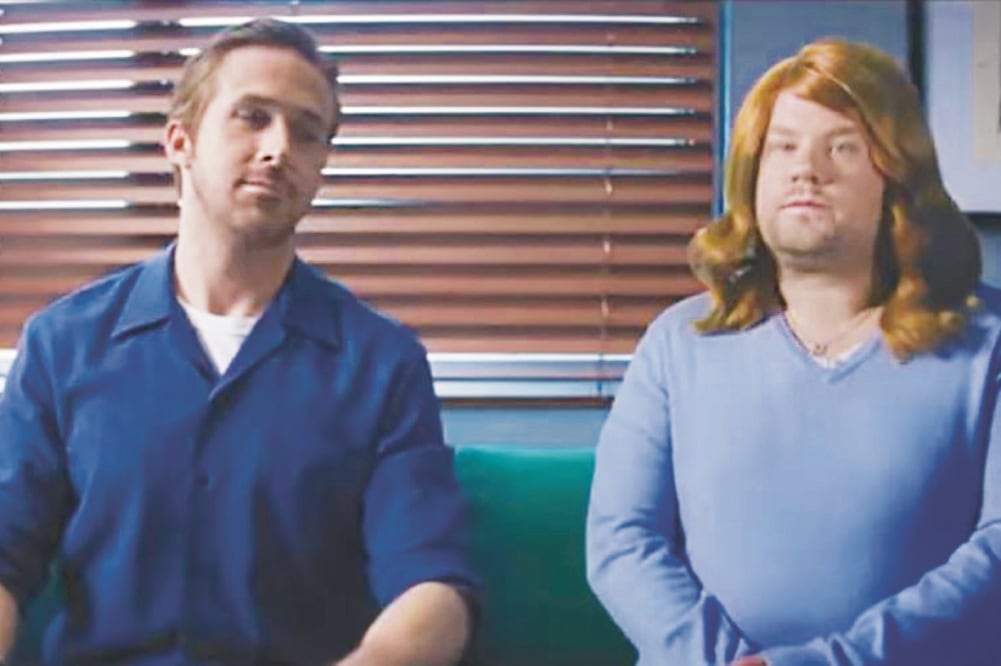 Corden recreó una escena de "La La Land" en donde Emma Stone hace un "casting" (CORTESÍA)