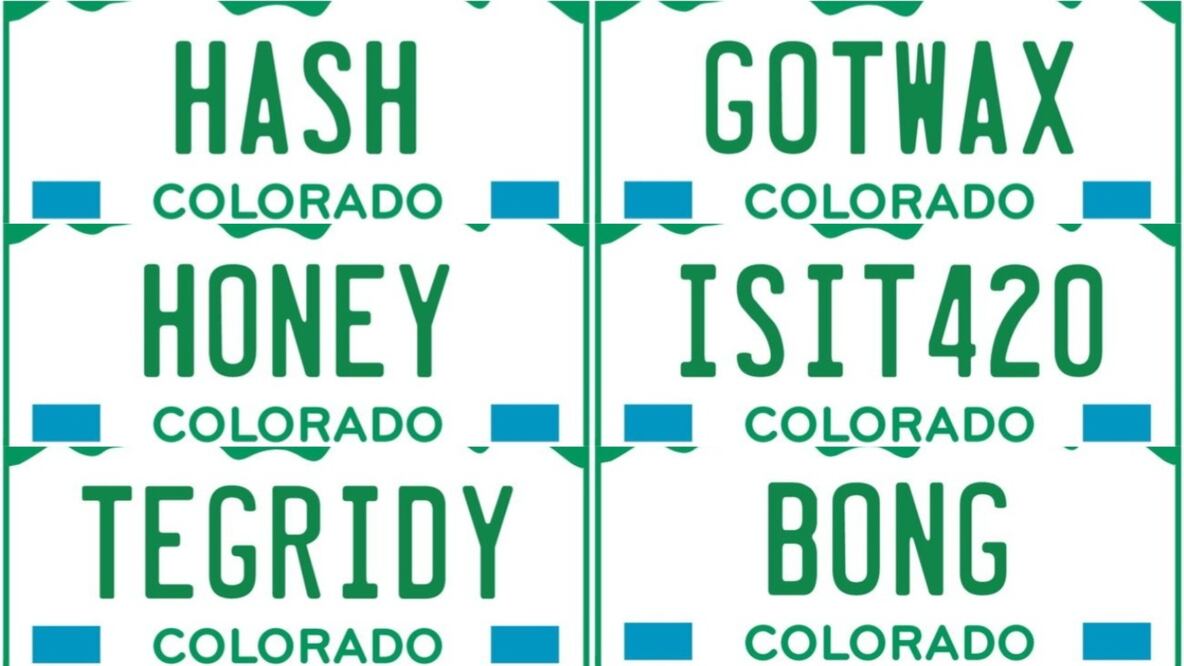 Subastarán matrículas alusivas a la marihuana por una buena causa