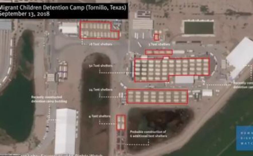 Reportan aumento de carpas en centro de detención de niños migrantes en Texas